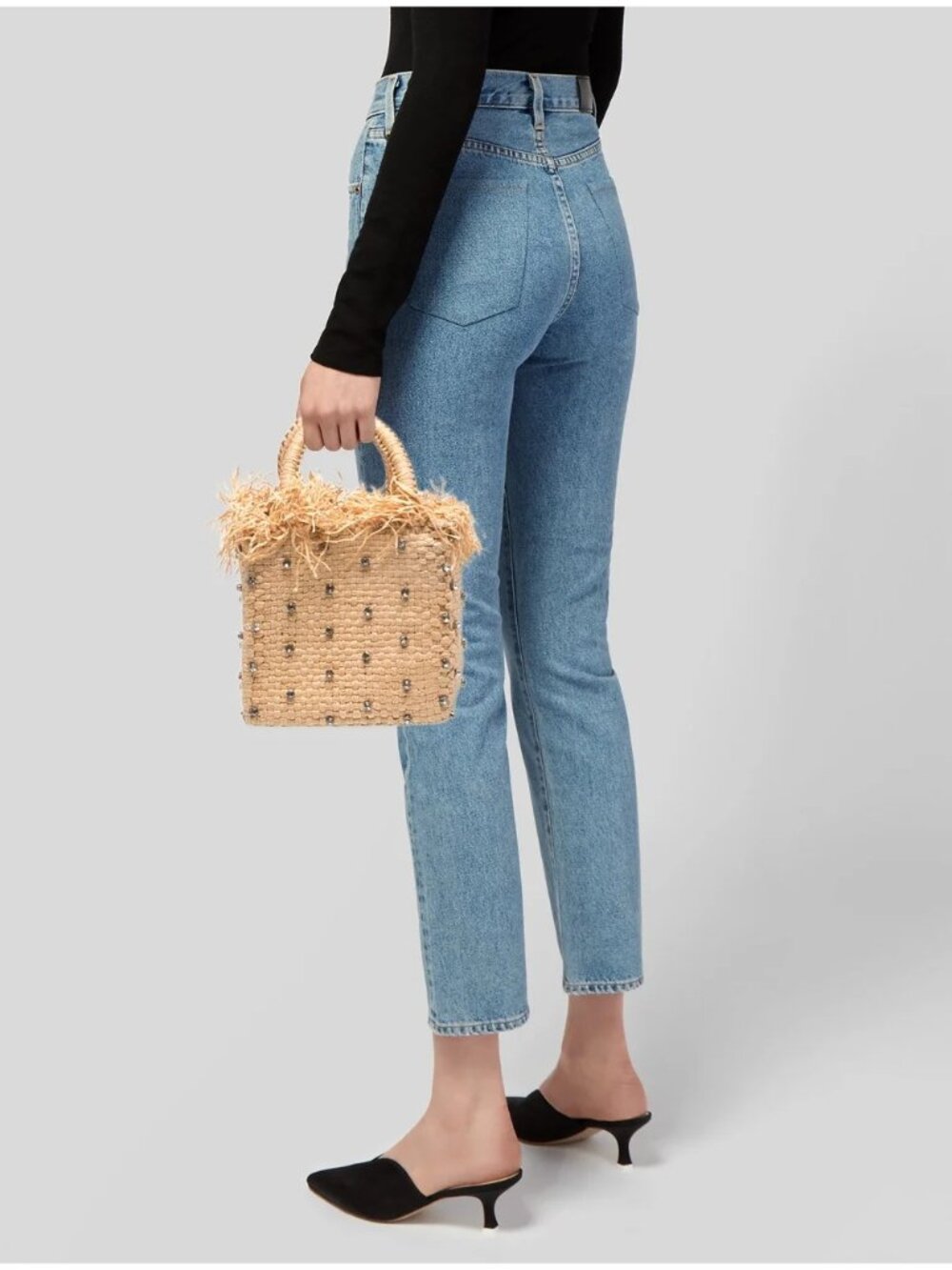 Pamela Munson check mate mini sparkle bag in Natural New Tote Purse - Picture 10 of 12